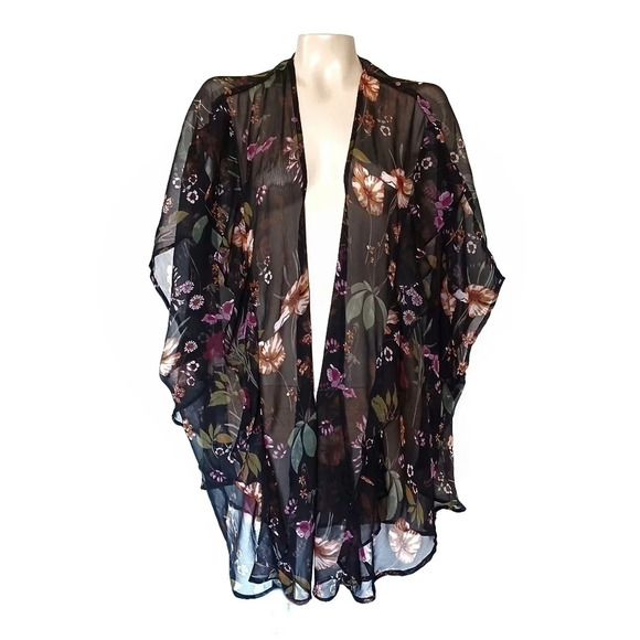Steve Madden Sheer Tunic Kimono - Picture 1 of 5